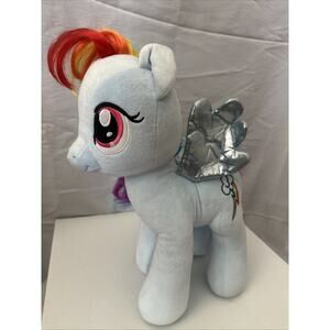 Build a Bear Plush RAINBOW DASH PEGASUS Stuffed My Little Pony Blue BABW 16"